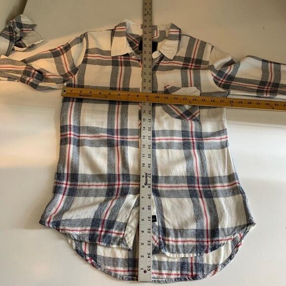 Rails Shirt Womens Extra Small Multi Hunter Plaid Button Up Long Sleeve Pockets - Picture 7 of 12